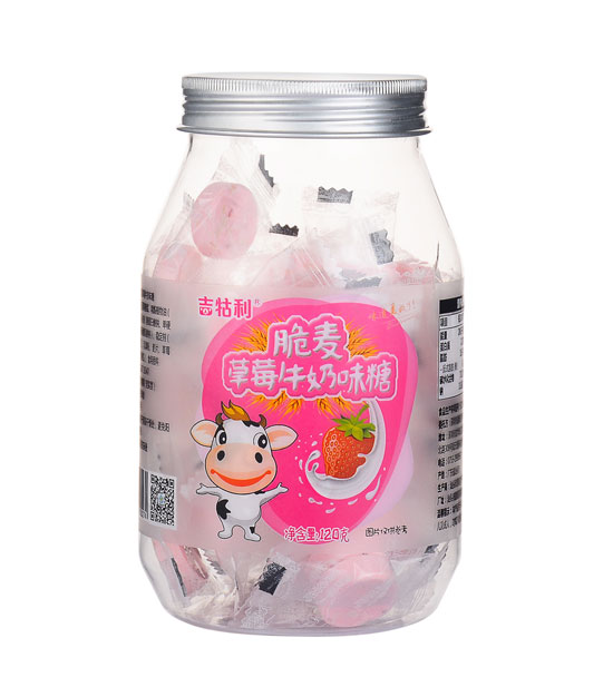 吉牯利脆麥草莓牛奶味糖