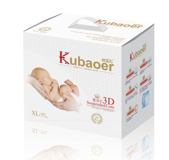 酷寶兒3D懸浮芯嬰兒學步褲XL碼60片