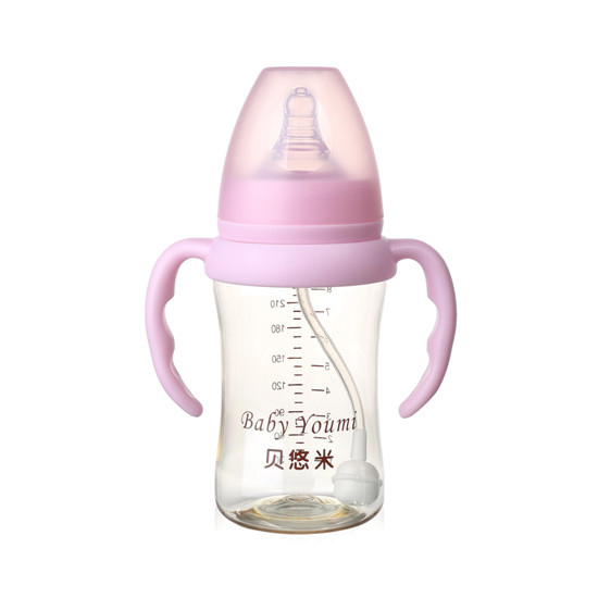 貝悠米PPSU奶瓶210ml粉色