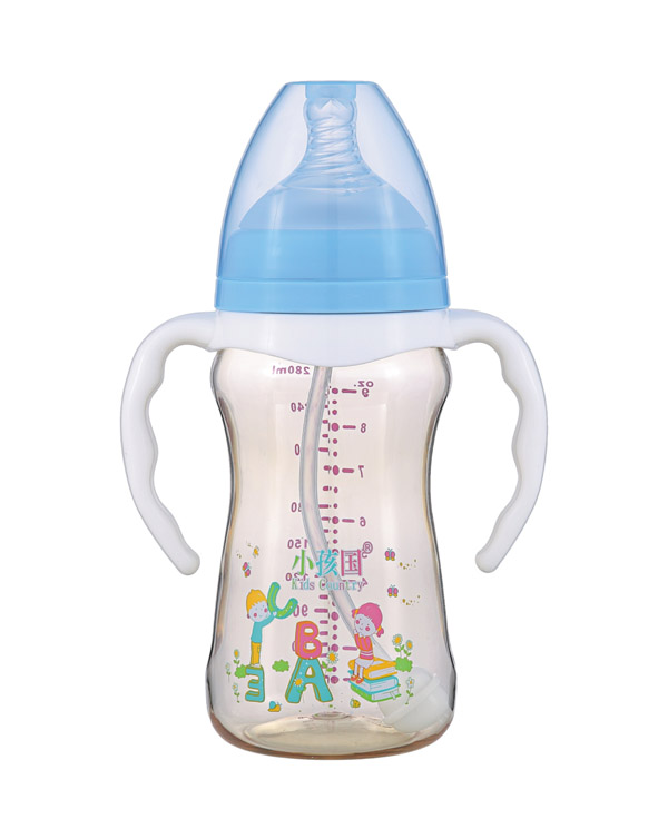 小孩國(guó)寬口修身自動(dòng)PPSU奶瓶280ML