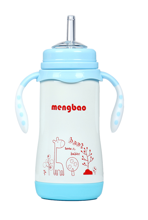 盟寶保溫奶瓶水壺兩用_藍(lán)色