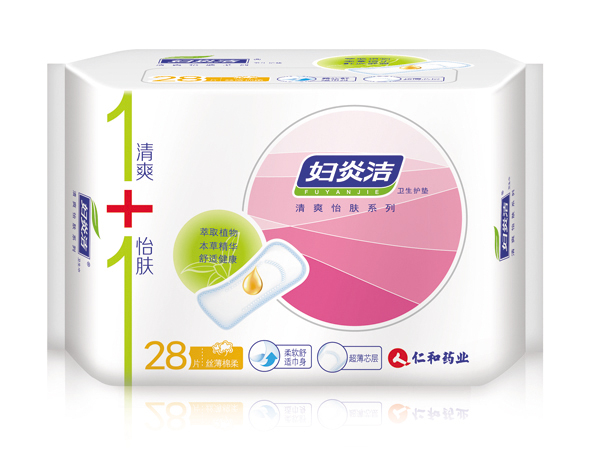 仁和藥業(yè)婦炎潔衛(wèi)生護(hù)墊-絲薄棉柔28片
