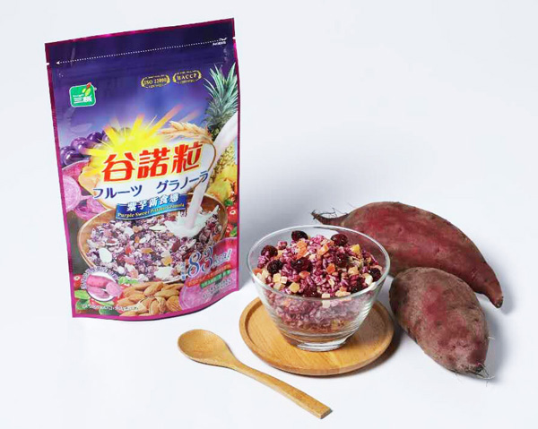 三機(jī)谷諾粒紫薯水果麥片