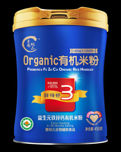 米爸優(yōu)品益生元鐵鋅鈣有機米粉