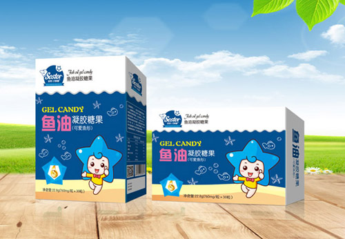 小萌星魚油凝膠糖果盒裝(可愛(ài)魚形)