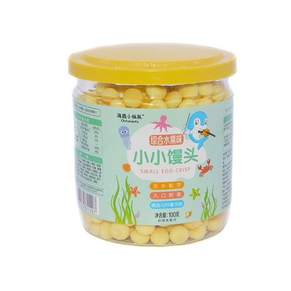 海底小縱隊小小饅頭綜合水果味包裝升級100g