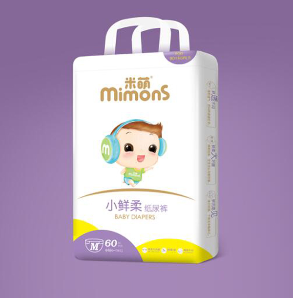 米萌小鮮柔紙尿褲M60豎版