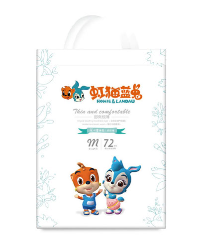 虹貓藍(lán)兔花樣童趣嬰兒紙尿褲M(mǎn)72