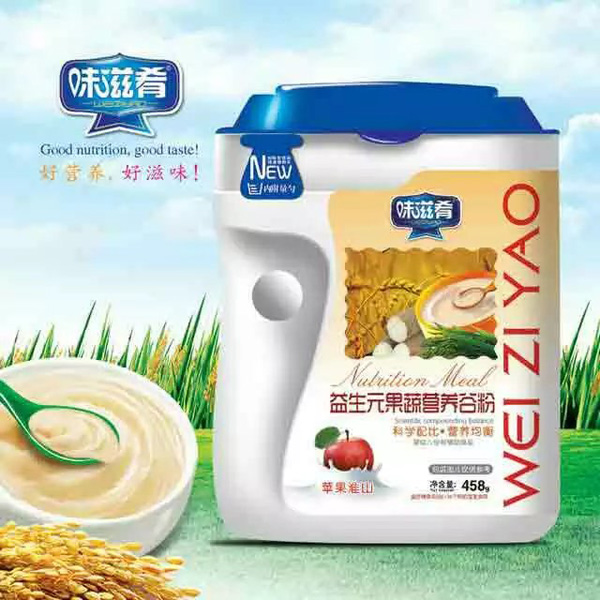 味滋肴益生元果蔬營(yíng)養(yǎng)谷粉-蘋果淮山 聽裝