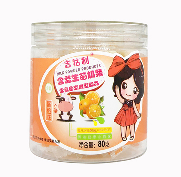 吉牯利含益生菌奶條 香橙味