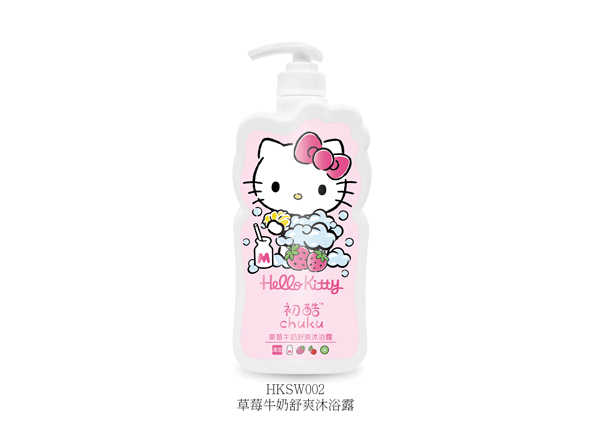 Hello Kitty初酷草莓牛奶舒爽沐浴露 400ml