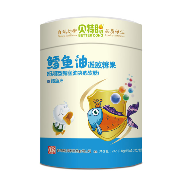 熊長泰貝特聰鱈魚油凝膠糖果