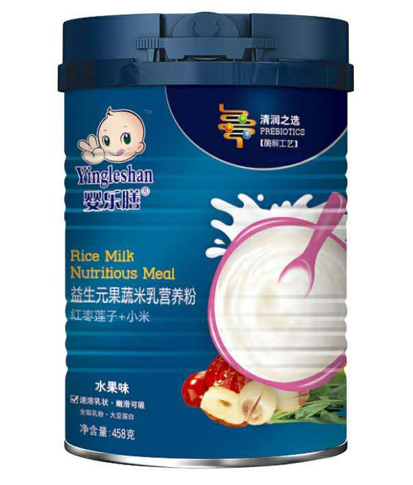 嬰樂膳益生元果蔬米乳營養(yǎng)粉水果味 紅棗蓮子+小米