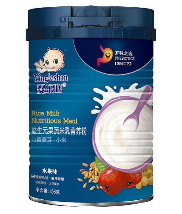 嬰樂膳益生元果蔬米乳營養(yǎng)粉水果味 山楂麥芽+小米