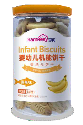 亨貝嬰幼兒機能餅干-香蕉味