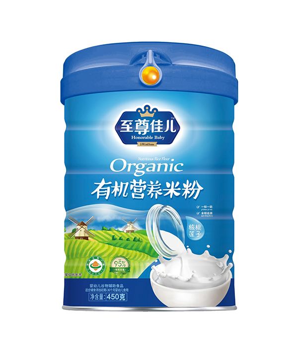 至尊佳兒有機營養(yǎng)米粉聽裝 核桃蓮子