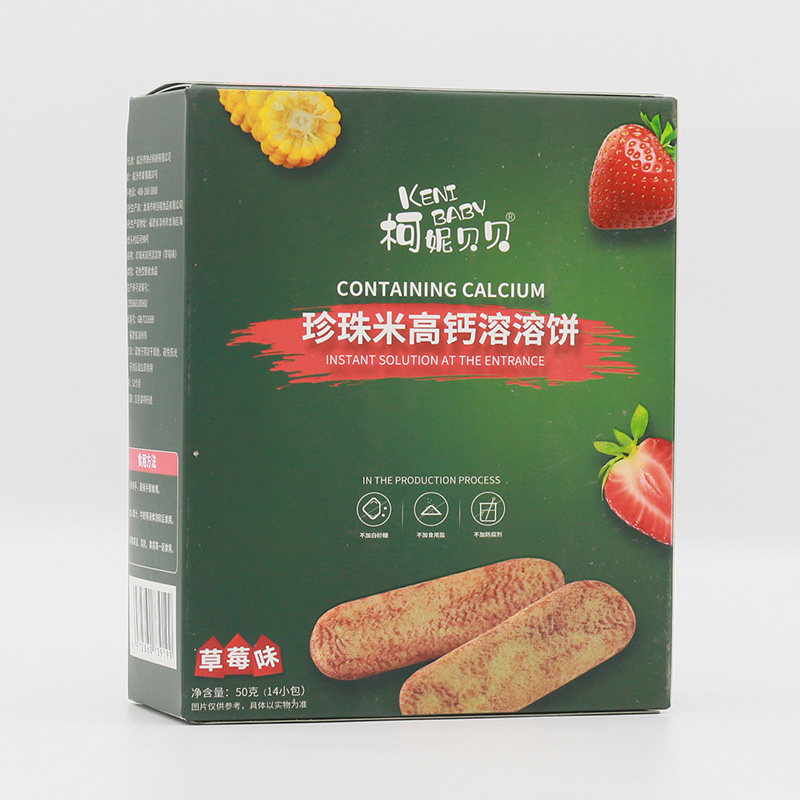 柯妮貝貝珍珠米高鈣溶溶餅-草莓味