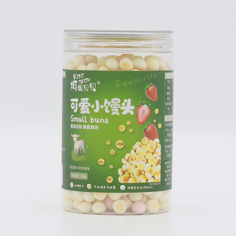 柯妮貝貝可愛小饅頭-羊奶原味+羊奶草莓味