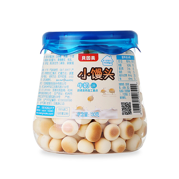 貝因美牛奶味小饅頭130克.jpg 貝因美牛奶味小饅頭130克.jpg