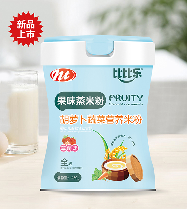 比比樂胡蘿卜蔬菜果味蒸米粉  聽裝