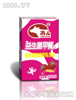 草莓益生菌早餐乳飲品