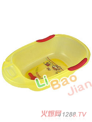 麗寶健香蕉黃嬰兒浴盆
