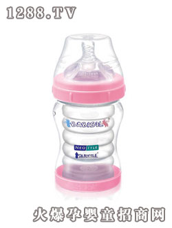 BABISIL新型6安士硅膠收縮內(nèi)膽奶瓶