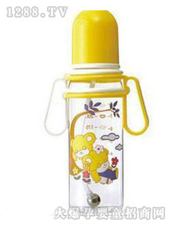 比比樂(lè)新生寶寶帶柄奶瓶