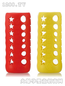 媽媽易8安玻璃奶瓶防滑套