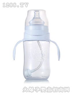 媽媽易PP順暢雙柄全自動(dòng)寬口奶瓶
