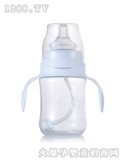 媽媽易PP順暢形雙柄全自動(dòng)寬口奶瓶