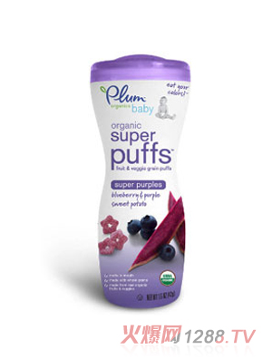 Plum Organic藍莓紫薯味有機泡芙
