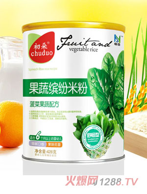 初朵菠菜果蔬配方米粉
