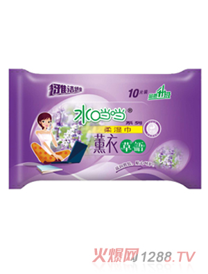 水當(dāng)當(dāng)薰衣草10片裝濕巾