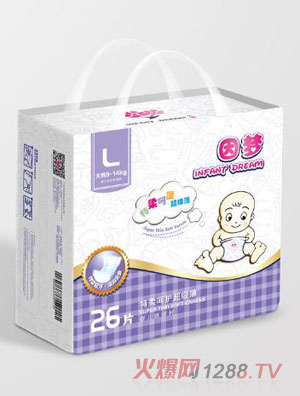 因夢特柔超級薄嬰兒紙尿片L碼