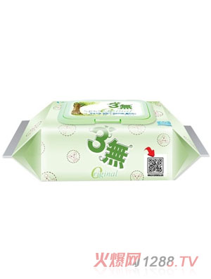 3無(wú)嬰兒濕巾蓋裝80抽