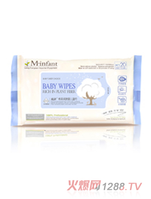 棉新-棉柔潤(rùn)膚嬰兒濕巾20片裝
