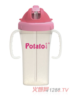 小土豆成長訓練PP吸管杯AQ819-6B