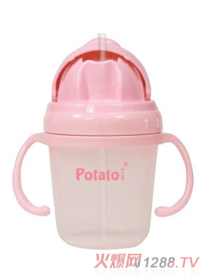 小土豆成長訓練胖胖吸管杯AQ803-6D