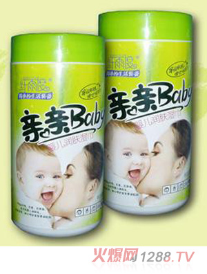 纖雨度嬰兒潤膚80片桶裝濕巾