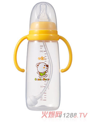 日康標(biāo)口有柄自動奶瓶（260ml