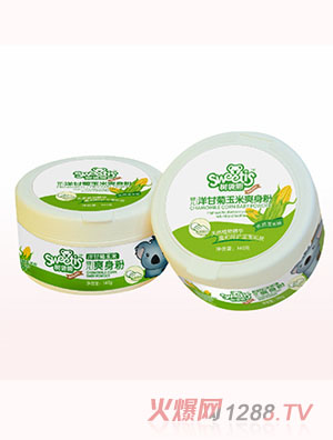 樹(shù)袋熊嬰兒洋甘菊玉米爽身粉