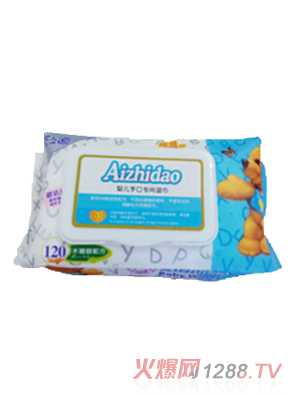 愛(ài)之道嬰兒手口專(zhuān)用濕巾120抽帶蓋