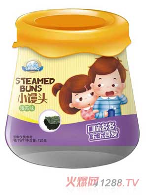 兒葆海苔味小饅頭罐裝