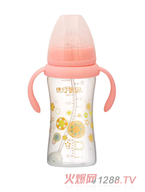 緣分寶貝PPSU奶瓶3003粉色