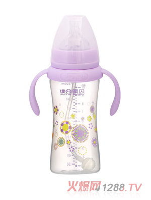 緣分寶貝PPSU奶瓶3003紫色