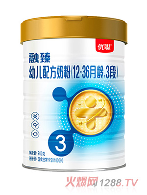 圣元優(yōu)聰融臻幼兒配方奶粉（12-36月齡，3段）900g