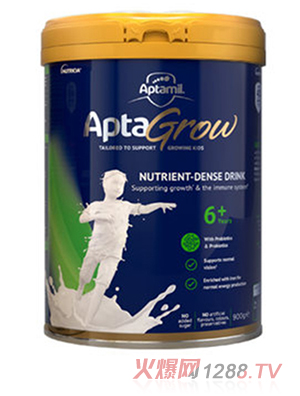 愛(ài)他美AptaGrow兒童成長(zhǎng)奶粉6+段