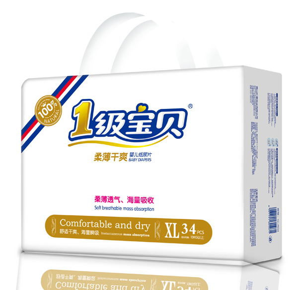 1級寶貝柔薄干爽紙尿片XL34