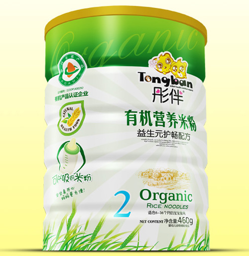 彤伴益生元護(hù)暢有機米粉鐵聽裝2段